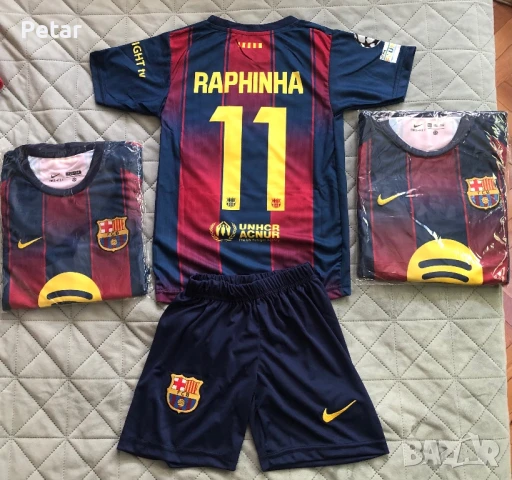 Детски Футболни Екипи на Барселона Ламин Ямал Lamine Yamal и Рафиня Raphinha Barcelona , снимка 5 - Футбол - 50851319