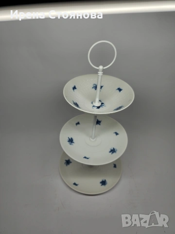 Rosenthal - Romance Rhapsody по дизайн на Bjorn Wiinblad 1961г. Мини поднос на три нива, снимка 3 - Сервизи - 53390303