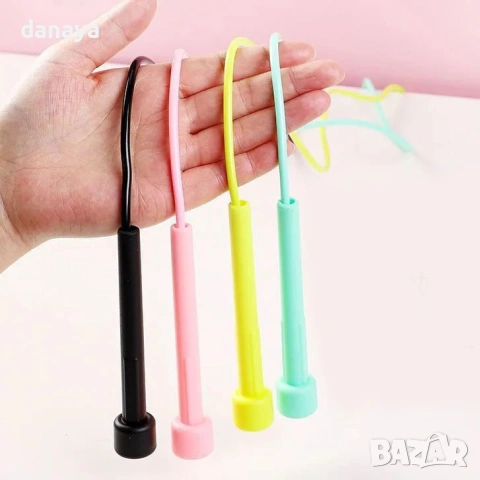 5870 Силиконово въже за скачане, 270 см, снимка 6 - Други спортове - 50006282