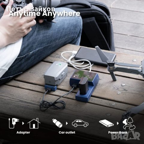 2-портово зарядно устройство за фотоапарат и комплект за зареждане NP-W126S, NP-W126, снимка 7 - Друга електроника - 40580446