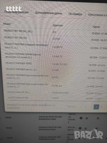 Алтернатор Динамо Valeo- Peugeot/Citroen , снимка 18 - Аксесоари и консумативи - 48679720