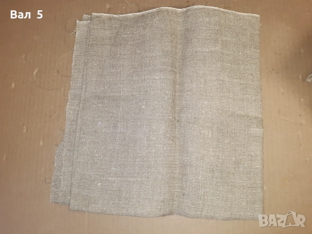 Стар ленен плат , платове - 3 броя . Неупотребявани, снимка 4 - Антикварни и старинни предмети - 53456110