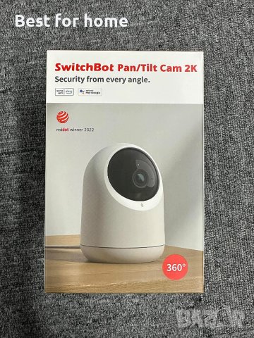 SwitchBot Baby Monitor 2K вътрешна камера,Pan Tilt ,360°нощно виждане,двупосочно аудио,2.4G Wi-Fi, снимка 7 - Камери - 40250178
