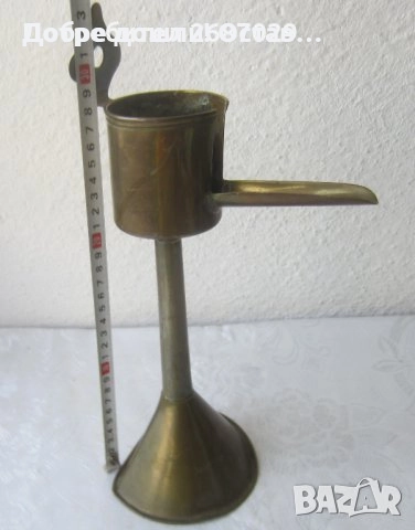 Свещник и Стара ножица за свещи, месинг, бронз антика, метал и свещник, снимка 14 - Антикварни и старинни предмети - 30094908