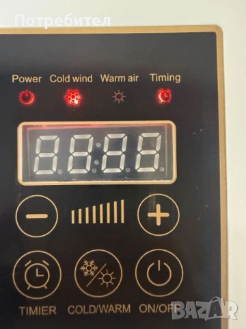 Стенен PTC отоплител и вентилатор LX-333 – 1800W, дистанционно управление и таймер, снимка 11 - Отоплителни печки - 53566967