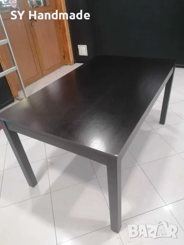 Трапезни маси IKEA – 7 бр., черни, 130×80 см