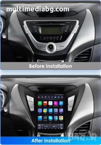 Hyundai Elantra 2011 - 2013 9.7 Мултимедия Навигация Android, снимка 2 - Аксесоари и консумативи - 50069059