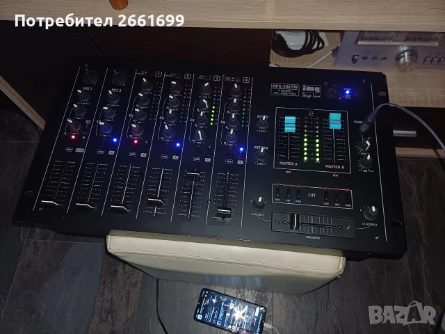 продавам, четири канален миксер., снимка 2 - Ресийвъри, усилватели, смесителни пултове - 53392302