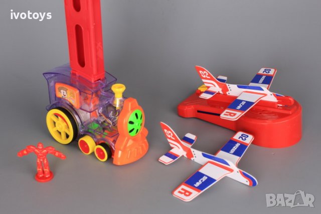 Детско самоподреждащо се домино със самолети за изтрелване - Код 5108, снимка 2 - Игри и пъзели - 39089762