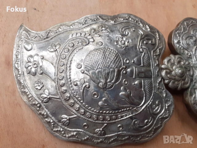 Голяма стара автентична възрожденска пафта пафти чапрази, снимка 3 - Антикварни и старинни предмети - 52041710