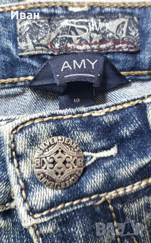 Детски дънки SILVER за момиченце 10 год., снимка 7 - Детски панталони и дънки - 52068352