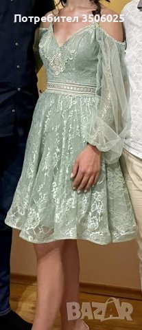 Продавам къса дантелена рокля, снимка 3 - Рокли - 40873904