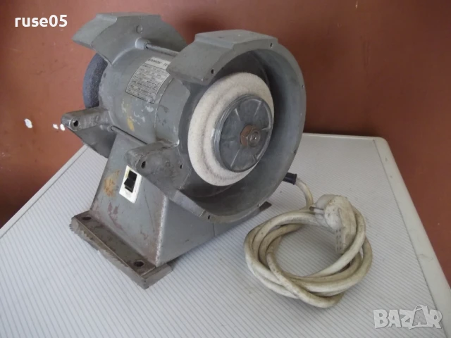 Шмиргел електрически "Елпром-Тетевен - ШД 250/150" работещ, снимка 3 - Други инструменти - 51044438