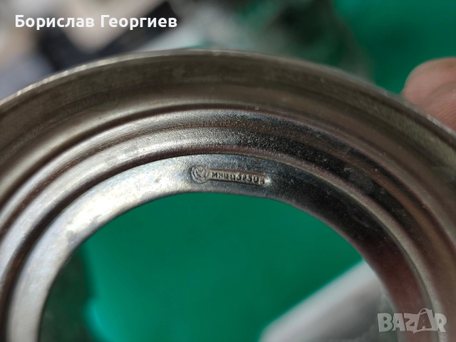 Комплект от шест броя руски посребрени подстакани, снимка 6 - Антикварни и старинни предмети - 52563014