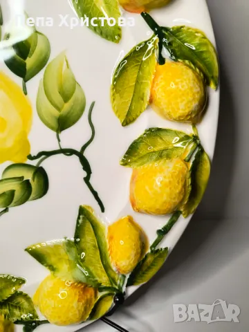 Плато от италианска 3Д керамика Bassano., снимка 4 - Други - 47983032