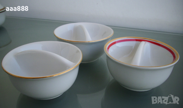 Чинии плато, солници, сосиери порцелан Бохемия, снимка 8 - Чинии - 36185959