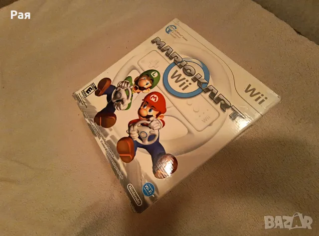 Оригинален волан за Mario Kart Racing от 2 броя за Nintendo Wii + КУТИЯ, снимка 2 - Аксесоари - 50412333