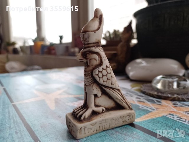 каменна статуетка на птица от Египет, снимка 4 - Декорация за дома - 40840246