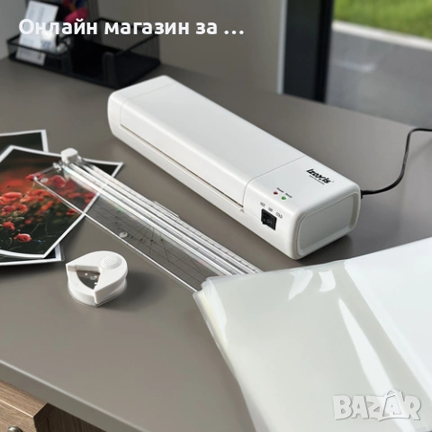 Ламинатор, машина за топло и студено ламиниране 5 в 1 Izoxis 25417 + 60 плика за ламиниране, снимка 4 - Друго - 53452639