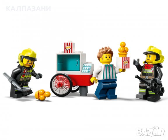 LEGO® City Fire 60375 - Пожарна команда и пожарникарски камион, снимка 4 - Конструктори - 39431123