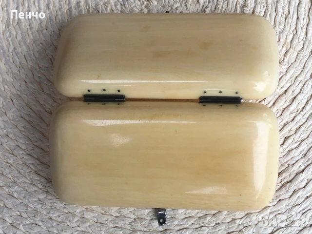 старинна кутия /табакера/ - слонова кост и сребро, снимка 10 - Антикварни и старинни предмети - 53413496