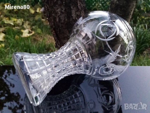 Огромна кристална ваза - СССР, снимка 5 - Вази - 52507177