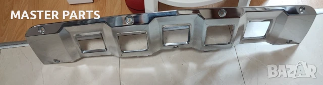 Никелирана/Алуминиева Добавка/Приставка за Предна Броня Mercedes GL X164 (2009-2012) - Оригинална, К, снимка 3 - Части - 50815705