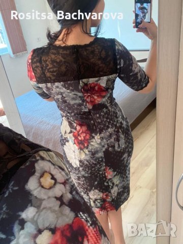 Елегантна рокля с 3/4 ръкав, М размер, снимка 7 - Рокли - 35985484