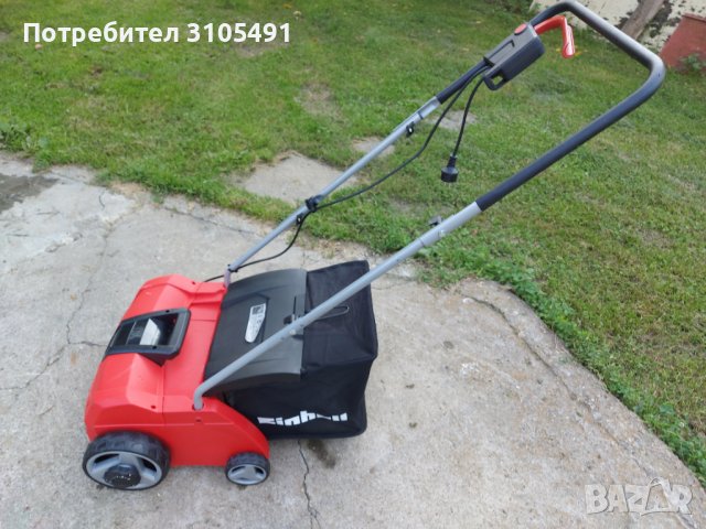 Аератор 2 бр.вертикулатор Einhell с кош електрически, снимка 5 - Градинска техника - 41313951