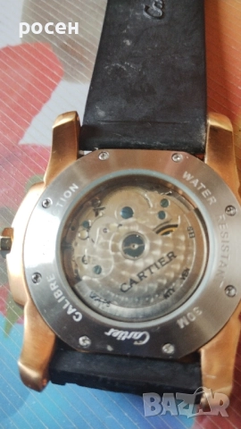 автоматичен часовник cartier, снимка 5 - Мъжки - 51891918