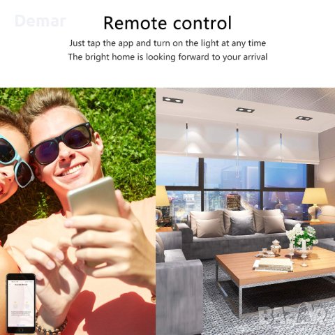 WiFi интелигентен превключвател за стенно осветление съвместим с Alexa, снимка 6 - Други - 41905327