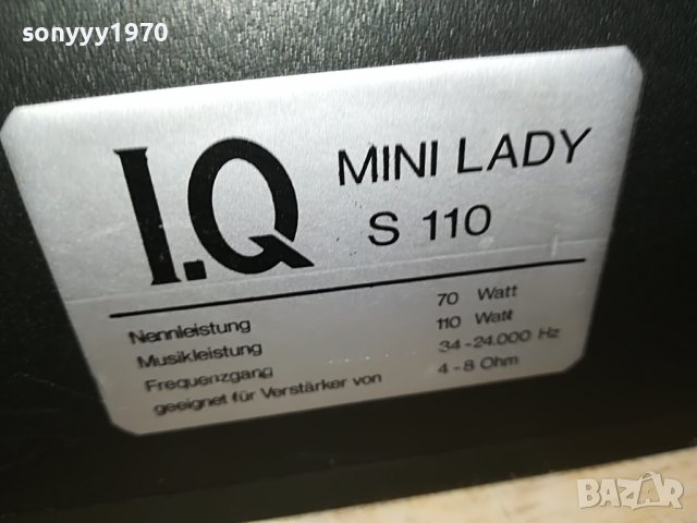I.Q MINI LADY S110-ТОНКОЛОНИ 2БР ВНОС ГЕРМАНИЯ G2901231149, снимка 18 - Тонколони - 39473286