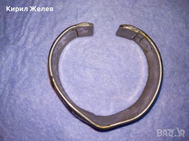 СТАРИННА ПОСРЕБРЕНА ТРАДИЦИОННО РЕТРО ОРНАМЕНТИРАНА РЕГУЛИРУЕМА ГРИВНА РЪЧНА ИЗРАБОТКА 10942, снимка 10 - Антикварни и старинни предмети - 41191931