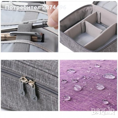 1338 преносим органайзер за кабели, зарядни и карти с памет, снимка 10 - Други стоки за дома - 35797348