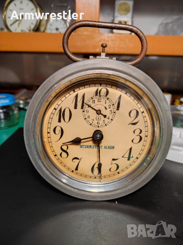 Стар Немски Механичен Часовник Будилник Junghans , снимка 6 - Антикварни и старинни предмети - 44837304