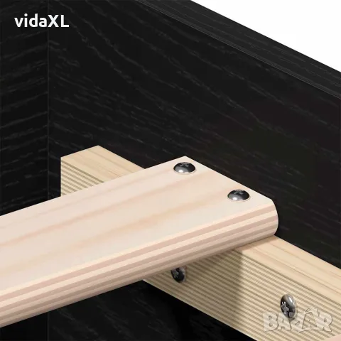 vidaXL Рамка за легло Черния дъб 140 x 190 cm Инженерна дървесина, снимка 10 - Спални и легла - 56147061