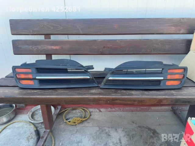 Комплект решетки за предна броня с мигачи за нисан микра 