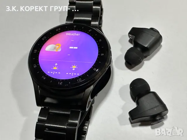 Смарт часовник GT66 TWS 2 в 1 със Слушалки, снимка 6 - Мъжки - 49350086
