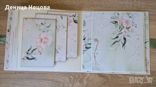 Ръчно изработен семеен албум за снимки Флорален, снимка 3 - Подаръци за жени - 49736267