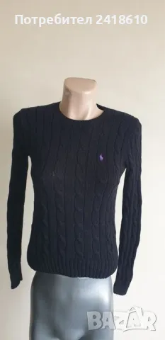 POLO Ralph Lauren Cable Pima Cotton Size S НОВО! ОРИГИНАЛ! Дамски Пуловер!, снимка 9 - Блузи с дълъг ръкав и пуловери - 48253212
