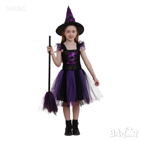 Halloween / Хелоуин детски карнавален костюм – Вещица, 4-6 години_1244811, снимка 2 - Други - 52096671