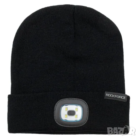 Зимна шапка с вградено LED осветление с USB зареждане , ROCKFORCE, снимка 1