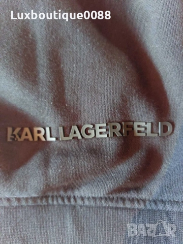 Използван в отлично състояние суичър с качулка Karl Lagerfeld L , снимка 4 - Суичъри - 51825438