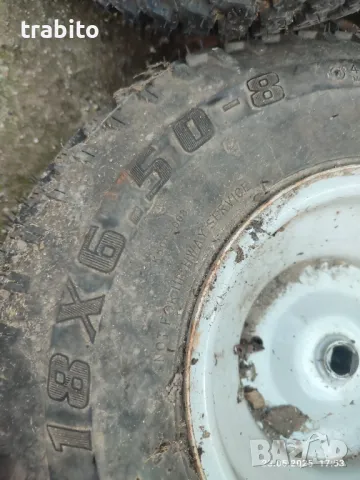 Гуми с джанти за тракторна косачка 31-3-25, снимка 3 - Градинска техника - 50403919