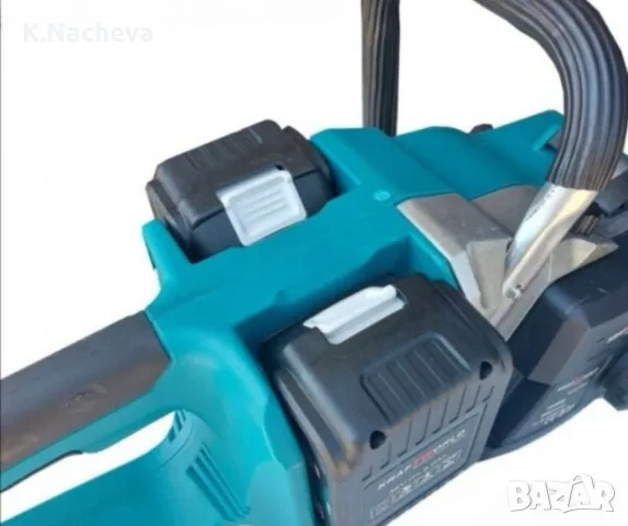 Aкумулаторна резачка 36V 10Ah с маслен филтър, две батерии и две вериги KraftRoyal, снимка 4 - Други инструменти - 48088850