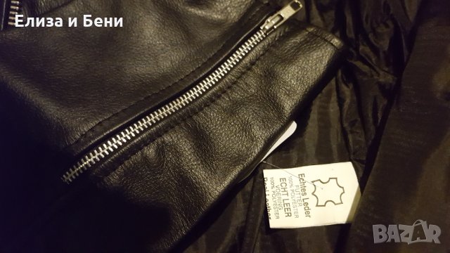 Макси размер рокерия кожено мото байкър яке естествена кожа , снимка 3 - Якета - 35765640
