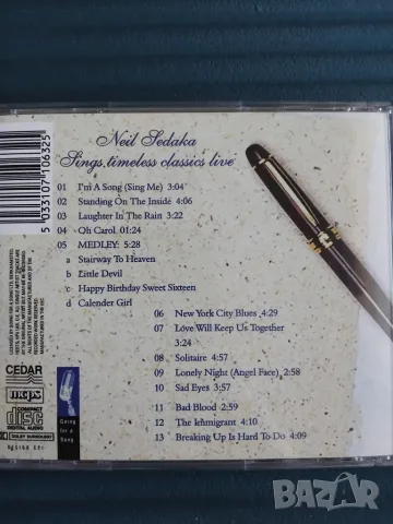 Neil Sedaka ‎– Sings Timeless Classics Live - оригинален диск музика, снимка 2 - CD дискове - 56008265