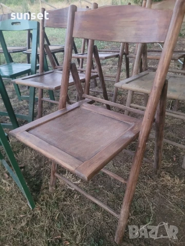 сгъваеми дървени градински столове- различни модели, за тераса и градина, снимка 15 - Градински мебели, декорация  - 51136575