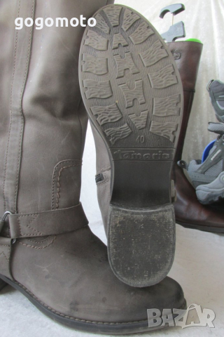 мото тиин УНИСЕКС ботуши TAMARIS® original, 40, BIKER BOOTS, рокер, чопър боти, хард,естествена кожa, снимка 12 - Дамски ботуши - 26896128