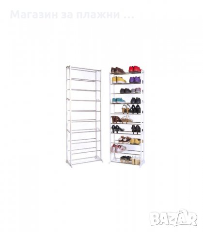 ОЛЕКОТЕН ПОДВИЖЕН СТЕЛАЖ ЗА 30 ЧИФТА ОБУВКИ SHOE RACK - код SHOE RACK, снимка 3 - Етажерки - 34283240